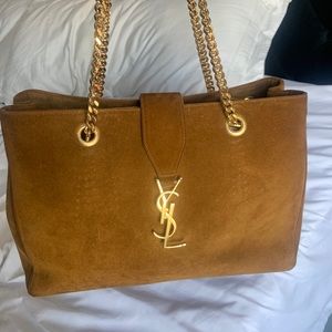 Suede YSL purse Saint Laurent